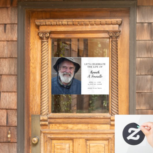 生クラシック命写真のお祝い葬儀 ウィンドウサイン (ホームデコレーション)