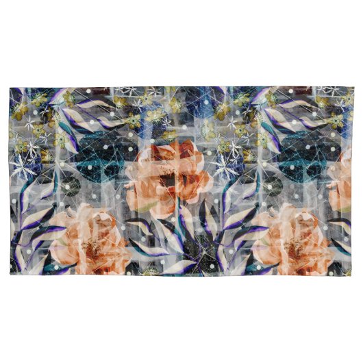 生グランジ花。 枕カバー (正面左)