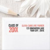 生サンゴはっきりした卒業カスタム年度 ラベル (インサイチュ)