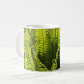 「生シダとカールした葉」 コーヒーマグカップ (正面左)