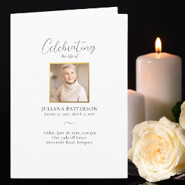 生シンプルエレガント葬お祝い写真 プログラム