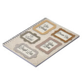 生シンプル活,夢の大き,感謝する,生きる愛,笑う ノートブック (左側)