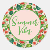 生スイカ ラウンドシール (正面)