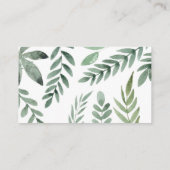 生スタイリッシュ生植物名刺 名刺 (裏面)