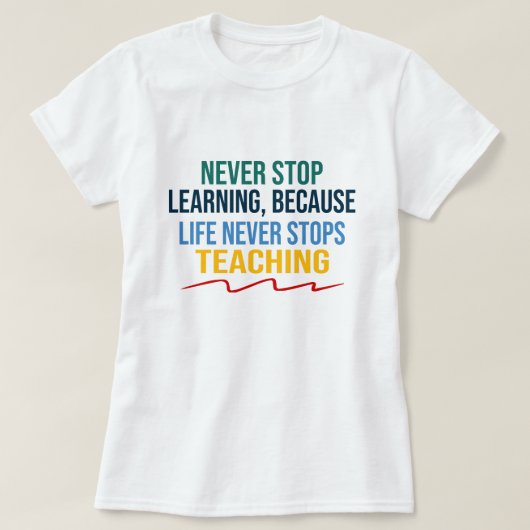 生ストップ教えき Tシャツ (デザイン正面)