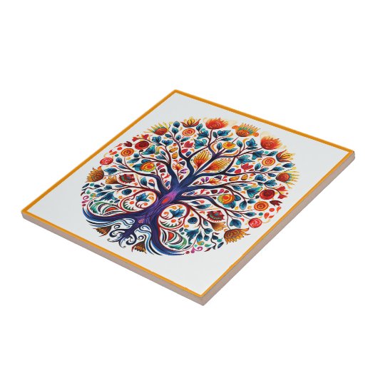 生セラミック瓦のメキシコのヒューコール木 タイル (側面)