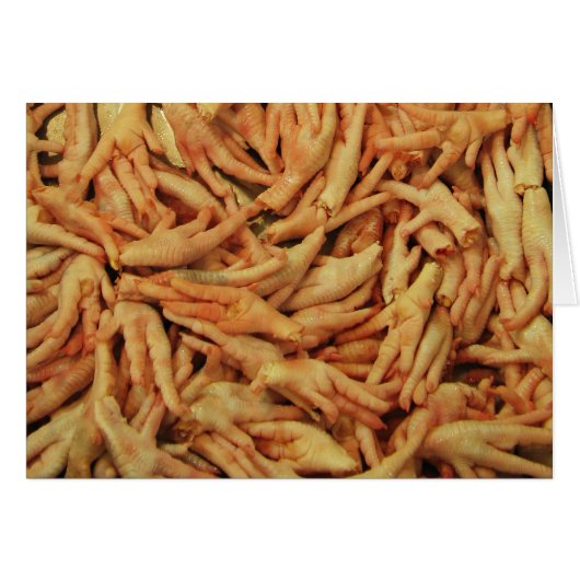 生チキン足カード (正面横)