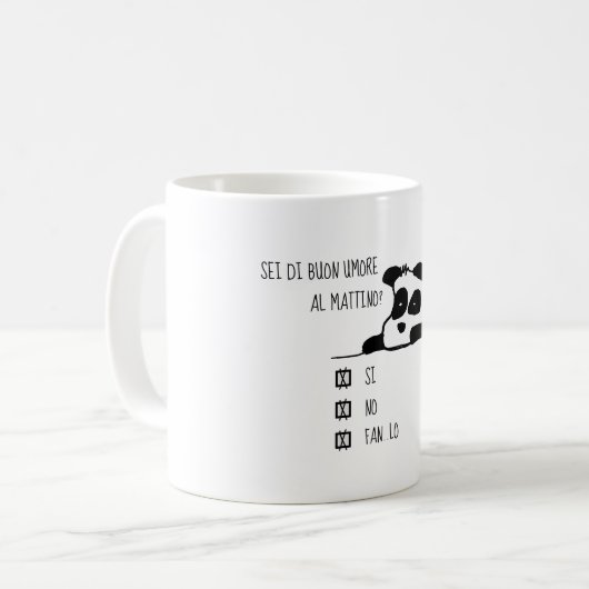 生ディ・ブーン・ウモア? – バージョイタリアンン コーヒーマグカップ (正面左)