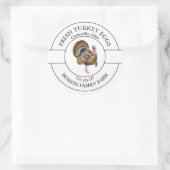 生トルコの卵ラベル ラウンドシール (バッグ)