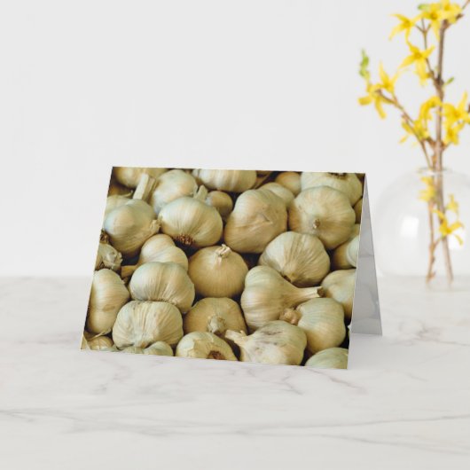 生ニンニク写真 カード (黄色い花)