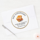 生ハニカム養蜂蜜 ラウンドシール (封筒)