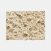 生パンの柄 フリースブランケット (正面(横))