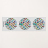 生パーソナライズされた命の木 ヨガマット (正面(横))