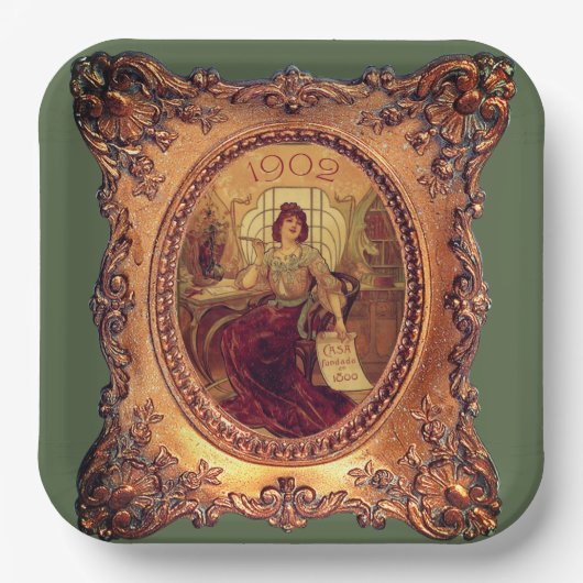 生ビクトリアンエレガントビクトリアン児 ペーパープレート (正面)