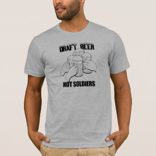 生ビールのない兵士のTシャツ Tシャツ