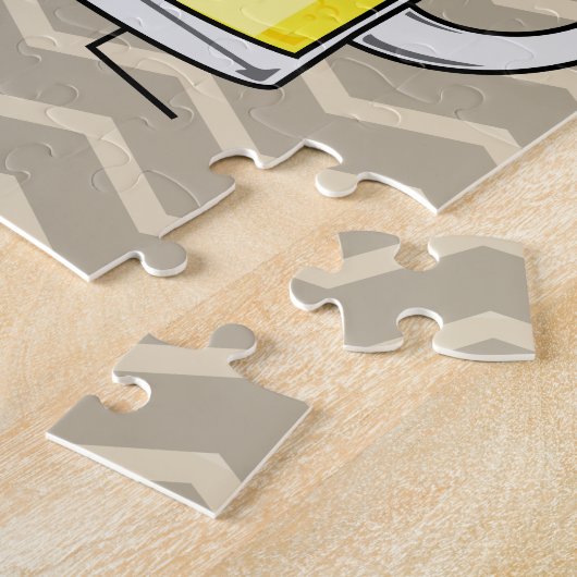 生ビールのラガーのタップ飲まれる丈夫なアルコール泡のマグ ジグソーパズル (側面)