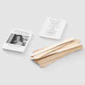 生ミニマル生お祝い写真葬儀記念碑 ハンドファン (組立なし)