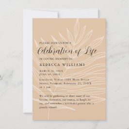 生ミニマル自然命招待状お祝い 招待状