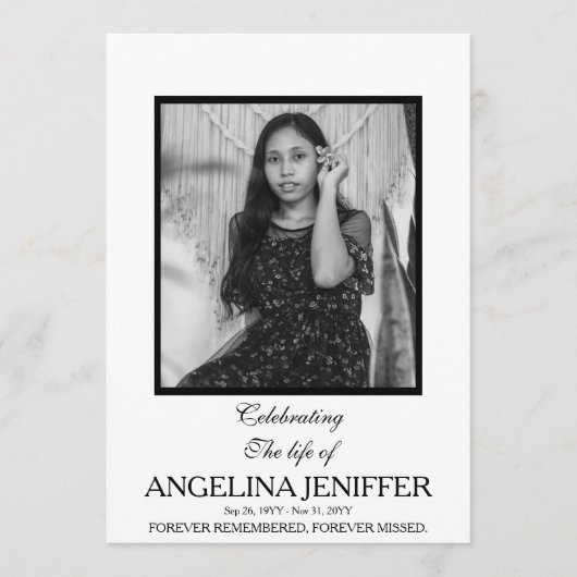 生モダンお祝い記念写真 プログラム (正面)