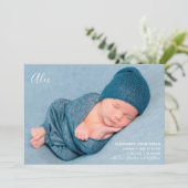 生モダンエレガント生発表写真カード 案内状 (スタンド正面)