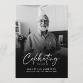 生モダンエレガント生葬儀の台本お祝い プログラム (正面)