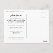 生モダン命のお祝い写真シンプル葬儀 ポストカード (裏面)