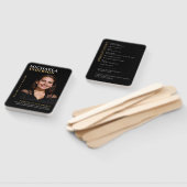 生モダン命のお祝い7写真の葬儀プログラム ハンドファン (組立なし)