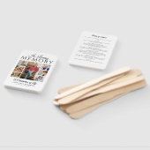 生モダン命のお祝い7写真の葬儀プログラム ハンドファン (組立なし)