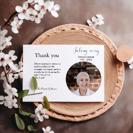 生モダン命サンキューカードの葬儀お祝い 招待状