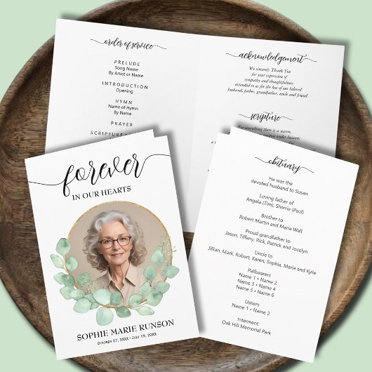 生モダン活お祝い写真葬式 プログラム