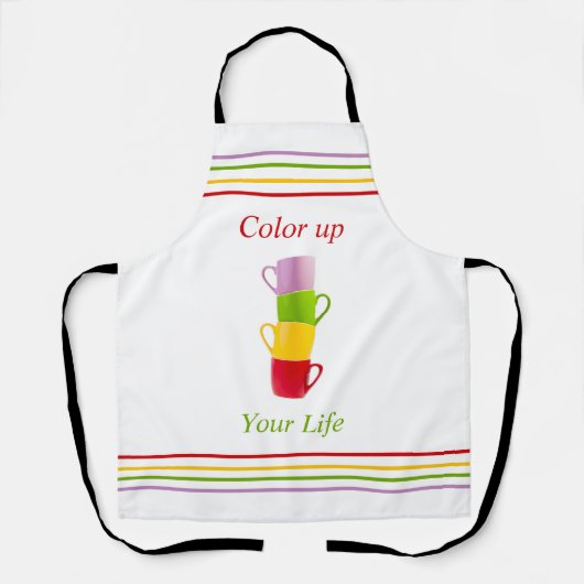 生モダン活のコーヒーマグを彩る エプロン (正面)