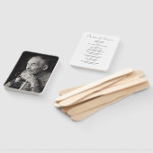 生モダン活写真左お祝い ハンドファン (組立なし)