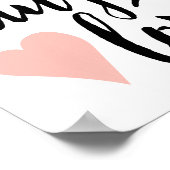 生モダン活、笑い、愛プリント(8.5x11) ポスター (角)