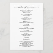 生モダン生写真追悼式お祝い プログラム (裏面)