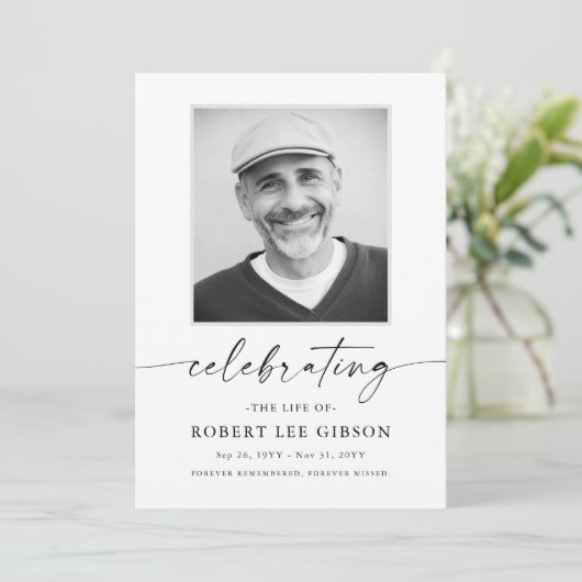 生モダン生写真追悼式お祝い プログラム (スタンド正面)