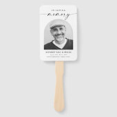 生モダン生葬記念撮影お祝い ハンドファン (正面)