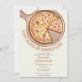 生ユニーク活の最後の独身のブライダルシャワー 招待状 (正面)