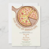 生ユニーク活の最後の独身の婚約パーティ 招待状 (正面)