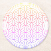 生ユニーク花丸型紙コースター ラウンドペーパーコースター (正面)