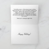 生与え命の贈り物与えはベッドで… -カスタマイズ シーズンカード (内部)