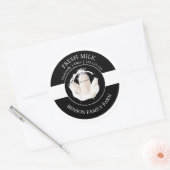 生乳ラベル ラウンドシール (封筒)