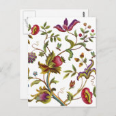 生伝統的活刺繍模様 ポストカード (正面/裏面)