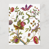 生伝統的活刺繍模様 ポストカード (正面)