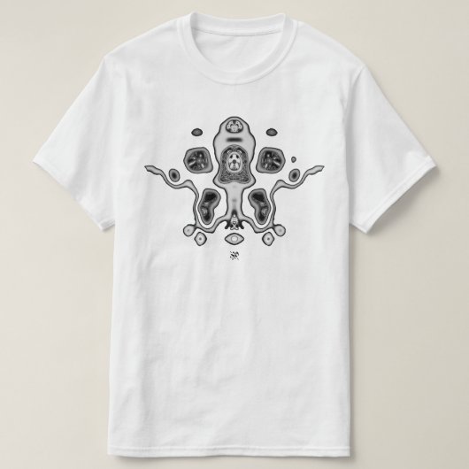 生体力学的エイリアンドローン/エイリアンsquid v4 tシャツ (デザイン正面)