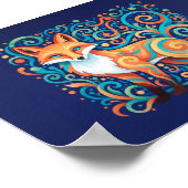 生体森キツネ芸術 ポスター (角)