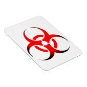 生体生物学的災害［有害物質］記号（赤と黒） マグネット (右側)