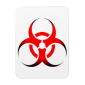 生体生物学的災害［有害物質］記号（赤と黒） マグネット (縦)