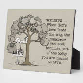 生信じきる フォトプラーク (側面)