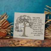 生信じきる フォトプラーク (側面)