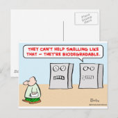 生分解性のコンピューター臭 ポストカード (正面/裏面)